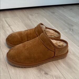UGG Tan Slippers with Plush Lining